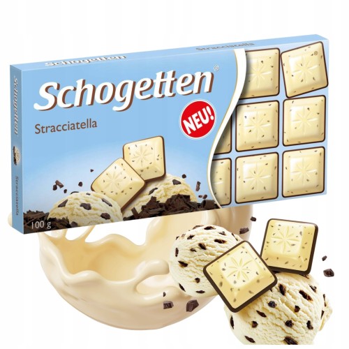 Przejdź do produktu Schogetten Czekolada Stracciatella Pyszna i Delikatna Biała Czekolada 100 g