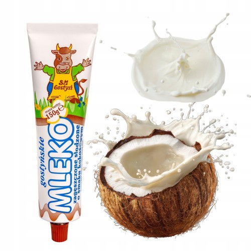 Przejdź do produktu Mleko zagęszczone W Tubce SM Gostyń Kokos Idealne Do Deserów 150ml