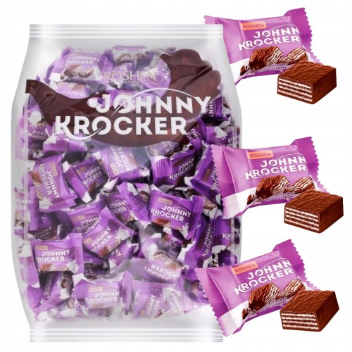 Przejdź do produktu Roshen Wafelki Johnny Krocker Mleczne Idealne Deser Z Kawą 1 kg