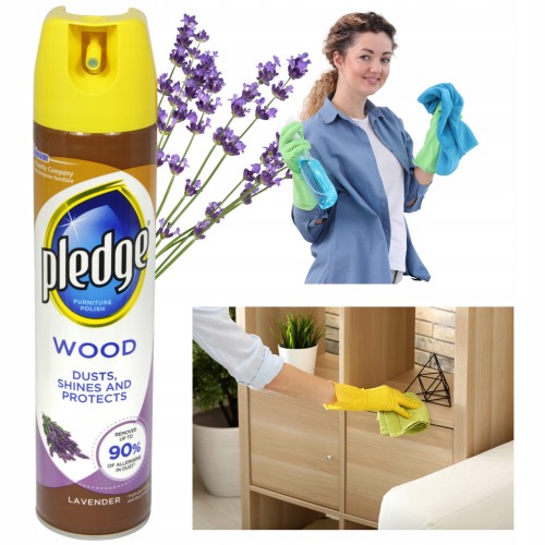 Przejdź do produktu Pledge Wood Lavender Płyn Czyszczenie i Pielęgnacja Mebli Lawenda 250 ml