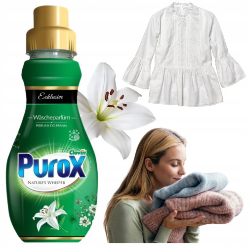 Przejdź do produktu Perfumy do Prania Tkanin Purox Nature's Whisper Nadające Zapach 400ml