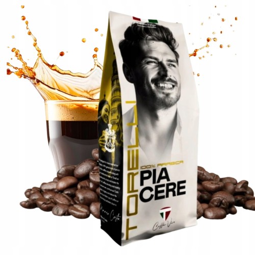 Przejdź do produktu Kawa ziarnista Torelli Piacere 1kg 100% Arabica
