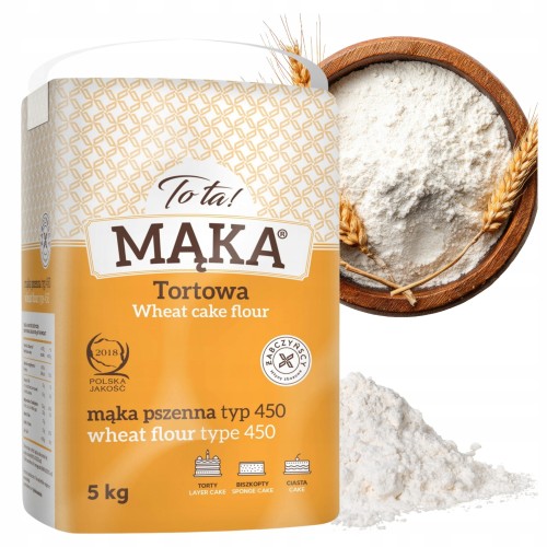 Przejdź do produktu Mąka Pszenna Tortowa Typ 450 Tota Idealna Do Wypieków I Deserów 5kg