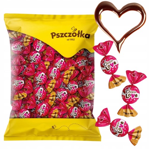 Przejdź do produktu Praliny Choco Love Pszczółka Pyszny Intensywny Czekoladowy Smak 1kg