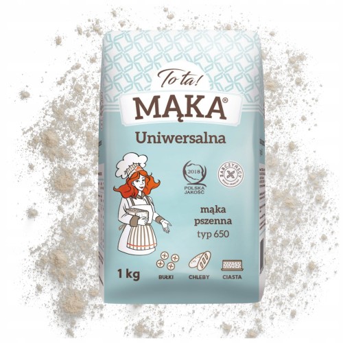 Przejdź do produktu Mąka Pszenna Uniwersalna Typ 650 Tota Idealna Do Wypieków Oraz Sosów 1kg