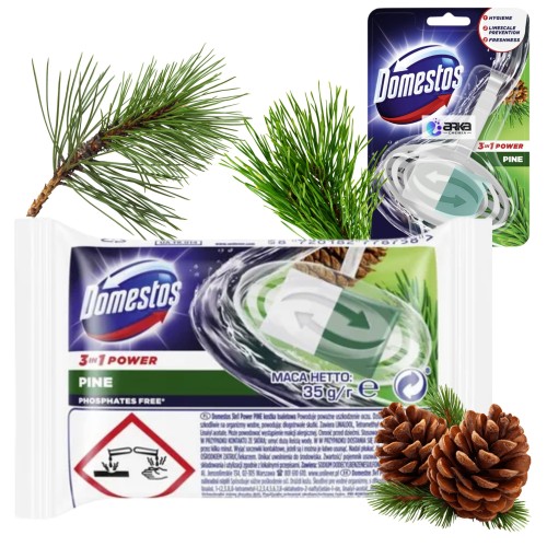 Przejdź do produktu Domestos 3in1 Power Kostka czyszczenie Zapas do Zawieszki WC Pine 35g