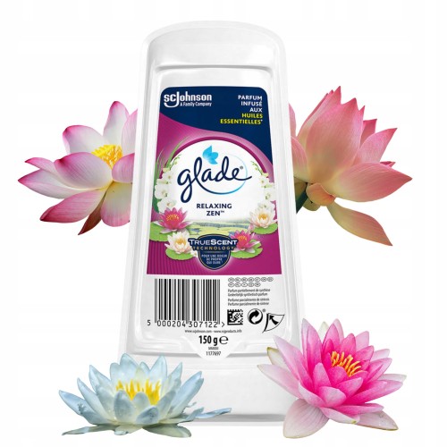 Przejdź do produktu Glade Odświeżacz w Żelu Wydajny Zapach do Toalety Morski Relaxing Zen 150ml