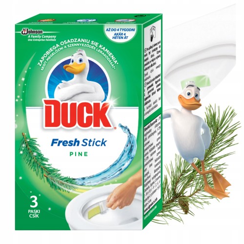 Przejdź do produktu Duck Żelowe paski Antybakteryjne Środek do Toalet Leśny 3 szt. 0,020 l