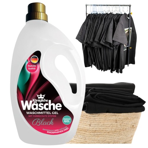 Przejdź do produktu Königliche Wäsche Black Żel do prania Ubrań Czarnych 3,2 l (106 prań)