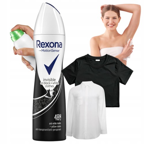 Przejdź do produktu Antyperspirant dla Kobiet w Sprayu Rexona Invisible Black & White 150 ml