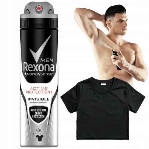 Przejdź do produktu Rexona Men Antyperspirant Spray dla Mężczyzn 48h Invisible BlackWhite 150m
