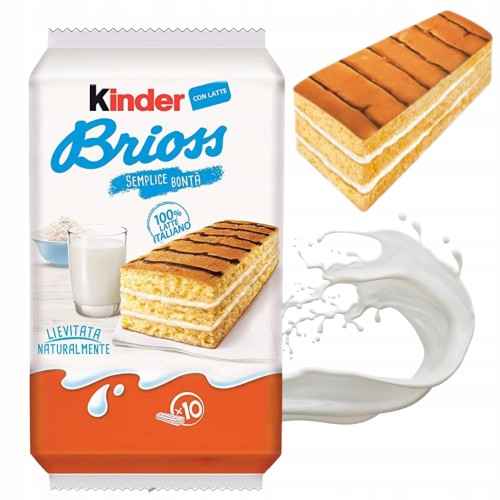 Przejdź do produktu Kinder Brioss Miękkie Biszkopty Ciasteczka Z Nadzieniem Mlecznym 270 g