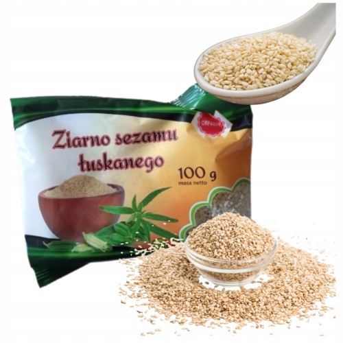 Przejdź do produktu Orfamak Sezam Nasiona Sezamu Do Wypieków I Kuchni 100g