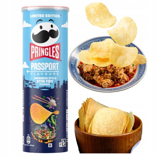 Przejdź do produktu Pringles Passport Japanese Stir Fry Chipsy Smaku Japońskiego Stir Fry 165g