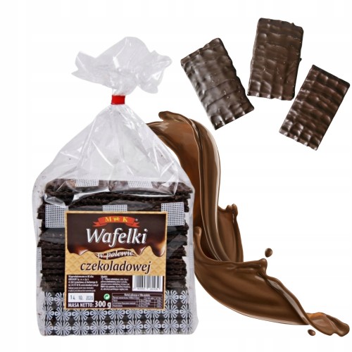 Przejdź do produktu MK Wafelki w Polewie Czekoladowej Słodka Przekąska dla Każdego 300 g