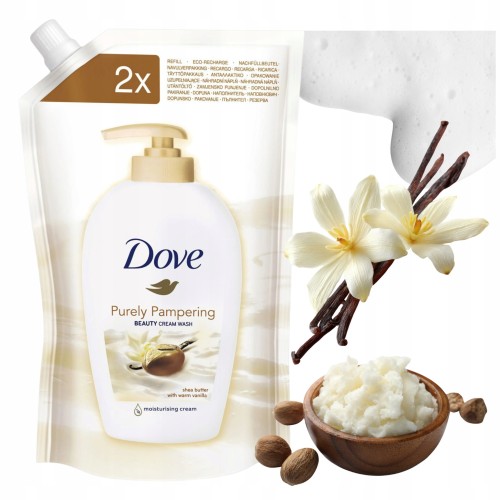 Przejdź do produktu Dove Mydło do Rąk w Płynie Zapach Masło Shea i Wanilia Zapas Refill 500ml