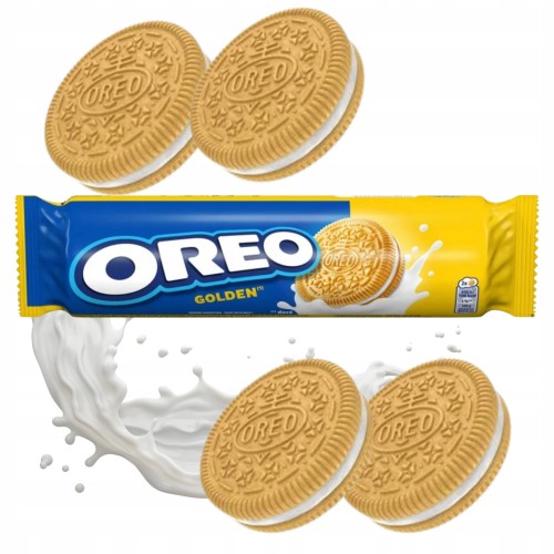 Przejdź do produktu Oreo Golden Ciastka Jasne Herbatniki Z Pysznym Kremem Waniliowym 154 g