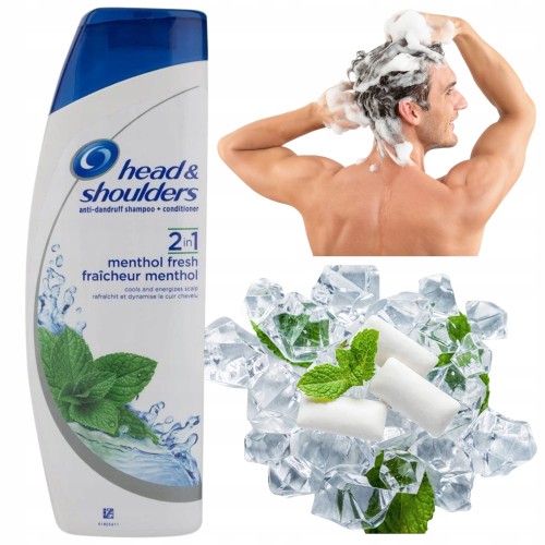 Przejdź do produktu Szampon Head&Shoulders Menthol 2w1 Przeciwłupieżowy Do Włosów 400ml