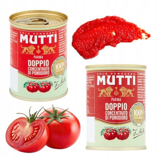 Przejdź do produktu Koncentrat Pomidorowy Mutti Doppio Concentrato z Soczystch Pomidorów 140 g