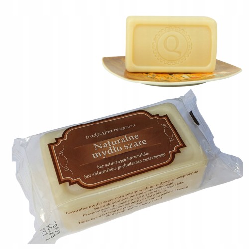 Przejdź do produktu Mydło Profil Naturalne Szare Tradycyjne Bez Parabenów w Kostce 200 g