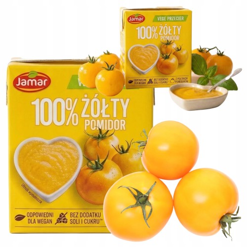 Przejdź do produktu Jamar Passata Z Pomidorów Żółtych Delikatna Baza Sosów 500g