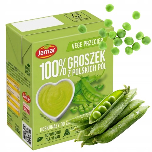 Przejdź do produktu Jamar Passata Z Zielonego Groszku Kremowe Puree Warzywne 500g