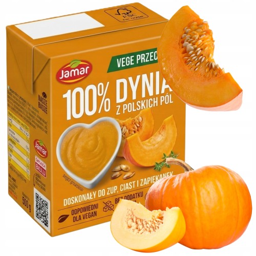 Przejdź do produktu Jamar Passata Z Dyni Gładkie Puree Warzywne Przecier dyniowy 500g