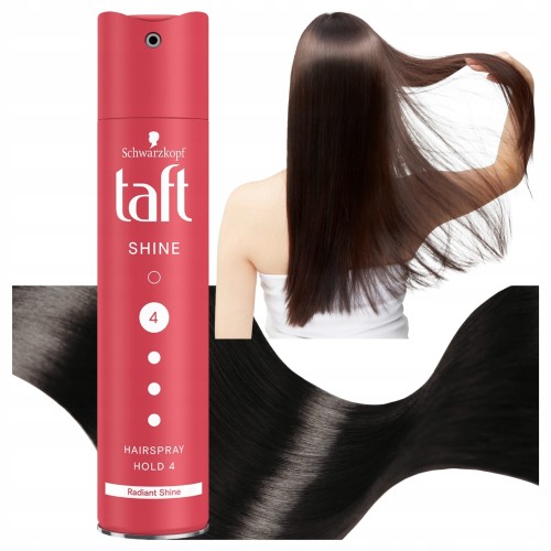 Przejdź do produktu Schwarzkopf Taft Shine 4 Lakier Do Włosów Bardzo Mocny Połysk 250 ml