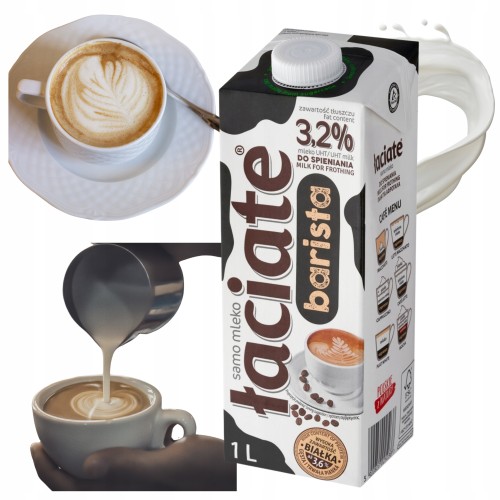 Przejdź do produktu Łaciate Mleko UHT Barista Mlekpol Idealne Do Kawy Mleczko 1L 3,2%