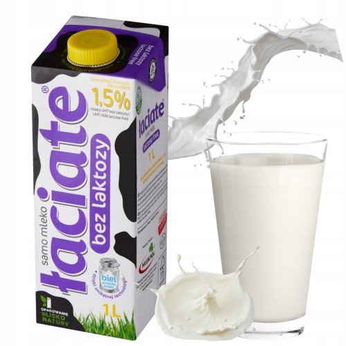 Przejdź do produktu Łaciate Mleko UHT Bez Laktozy Mlekpol Lekkie Mało Procentowe 1L 1,5%