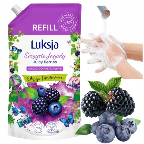 Przejdź do produktu Luksja Mydło W Płynie Zapach Aromatyczne Delikatne Jagody 900g