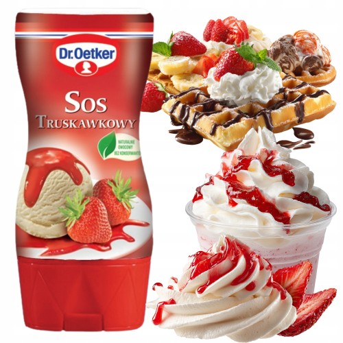 Przejdź do produktu Dr. Oetker Truskawkowy Sos Idealnie Pasuje Do Deserów Lodów 200ml