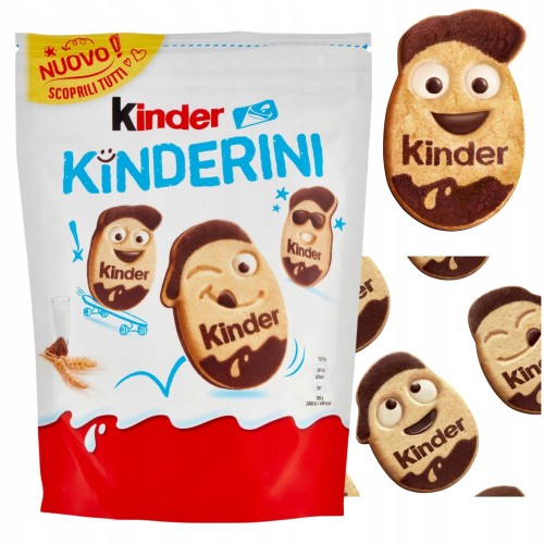 Przejdź do produktu Kinder Kinderini Niesamowicie Pyszne Kruche Ciastka Mleczno Kakaowe 250g