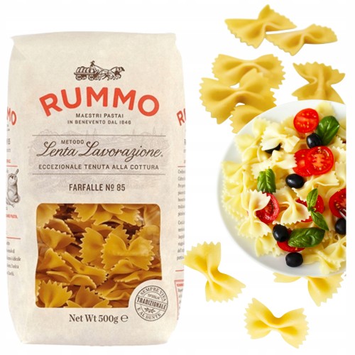 Przejdź do produktu Rummo Makaron Farfalle Kokardki Włoski Tradycyjny Do Dań i Sosów 500g