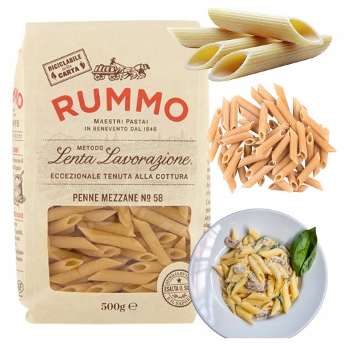 Przejdź do produktu Rummo Makaron rurki Rummo No 58 Włoski Naturalny Do Dań Uniwersalny 500 g