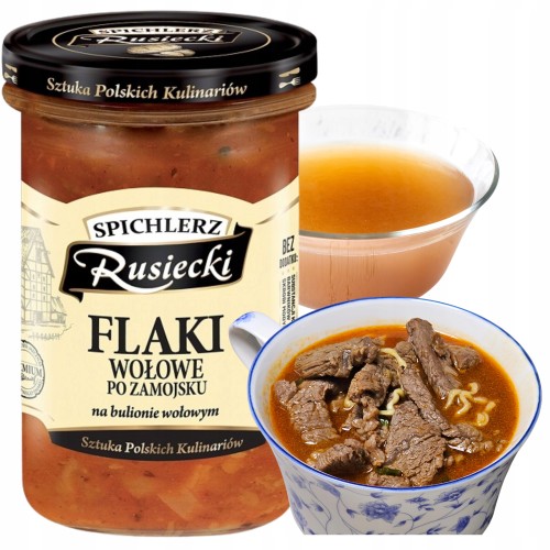Przejdź do produktu Rusiecki Flaki Zamojskie Szybki Smaczne Tradycyjne Danie Gotowe 470g