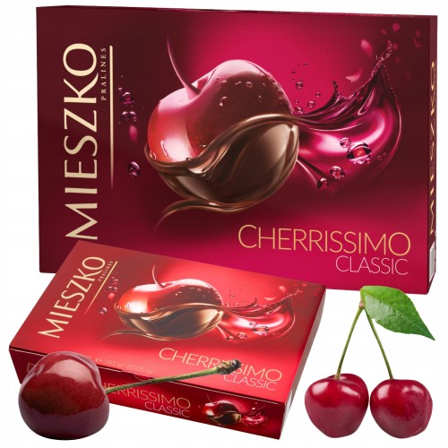 Przejdź do produktu Mieszko Cherrisimo Classic Praliny Czekoladki Z Wiśnią W Alkoholu 285 g