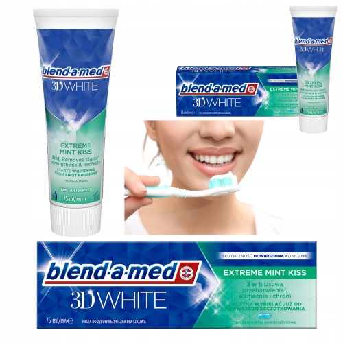 Przejdź do produktu Blend-a-med Wybielająca pasta do zębów 3D White Extreme Mint Kiss 75 ml