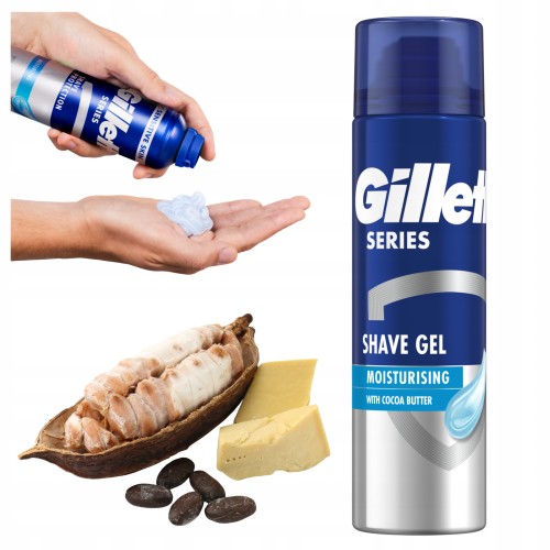 Przejdź do produktu Gillette Series Cacao Nawilżający żel do golenia Z Masłem KaKAOWYM 200 ml