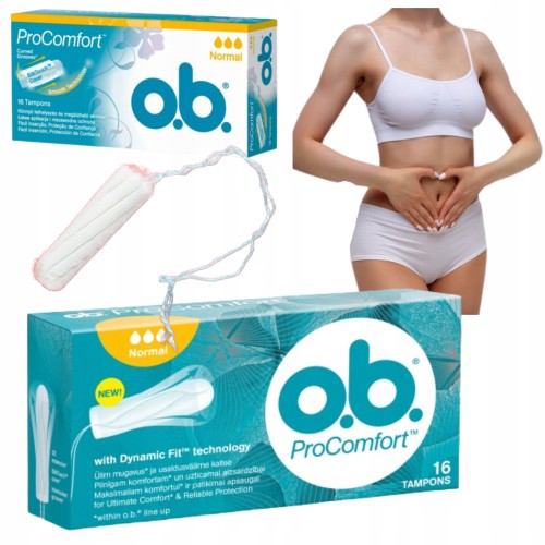 Przejdź do produktu Tampony OB Pro Comfort Normal Dla Kobiet 16 sztuk Skuteczna Ochrona