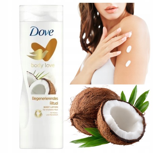 Przejdź do produktu Dove Delikatny Kremowy Łagodny Balsam Do Ciała Kokos Migdały 400 ml