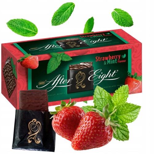Przejdź do produktu After Eight Czekoladki After Eight Pastylki Truskawkowo Miętowe 200 g
