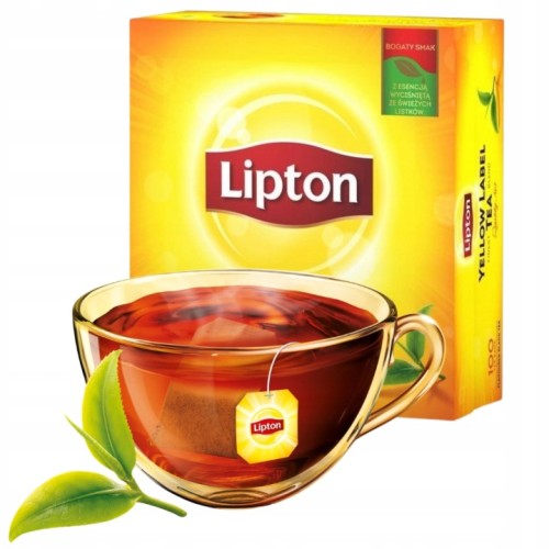 Przejdź do produktu Herbata Lipton 100 Torebek Ekspresowa Czarna Klasyczna Pakowana 150g