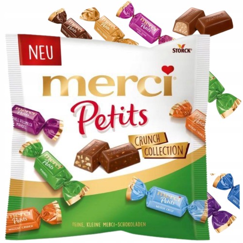 Przejdź do produktu Merci Petits Chocolate Crunch Collection Pralinki Czekoladki 125g
