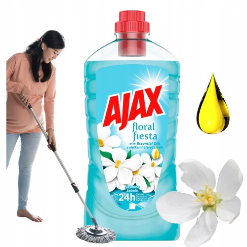 Przejdź do produktu Ajax Floral Fiesta Płyn Uniwersalny Do Mycia Podłóg Płytek Zapach Zaśmin 1l
