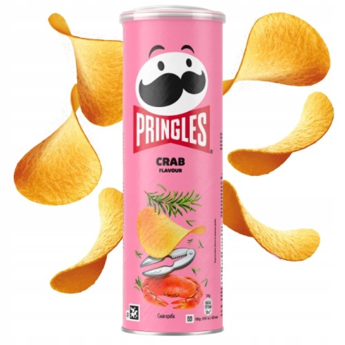 Przejdź do produktu Pringles Crab Flavour Wakacje Nad Morzem Zamknięte W Tubie Krabowe 165g