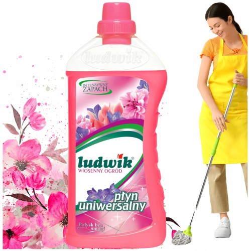 Przejdź do produktu Ludwik Płyn Uniwersalny Do Zmywania Podłóg Wiosenny Ogród 1000 ml