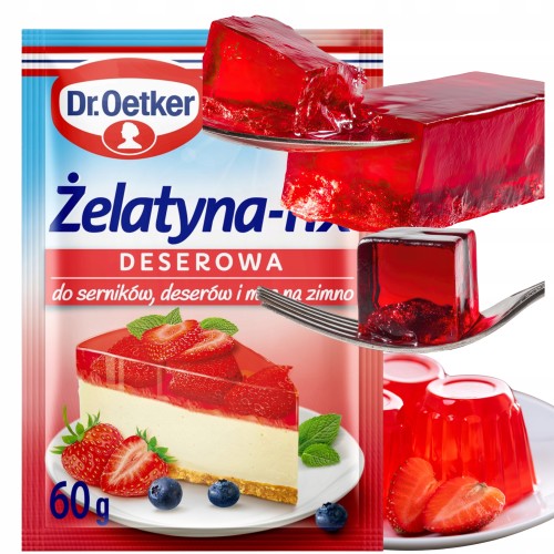 Przejdź do produktu Żelatyna-fix Deserowa Uniwersalna Dr Oetker do Serników Ciast na Zimno 60g