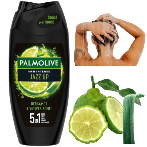 Przejdź do produktu Palmolive Men Intense Jazz Up Żel Pod Prysznic 5w1 Bergamot Vetiver 500ml