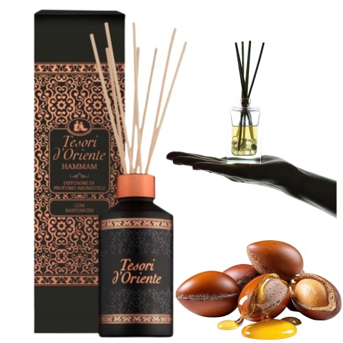 Przejdź do produktu Tesori d’Oriente Hammam Dyfuzor Patyczki Zapachowe Odświeżacz 200ml